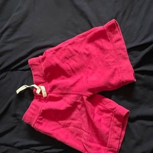 Girls cotton shorts pink